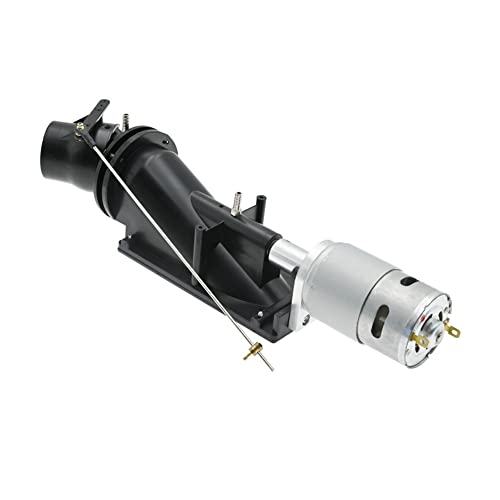 Silriku 40Mm Water Jet Thruster Power Sprayer Pump 3-Blatt-Propellerkupplung und 775-Motor für RC-Jetboote, Schwarz von Silriku