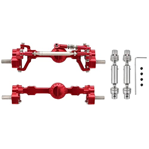 Silriku CNC Eloxierte Voll Metall Portal Achse Vorne Hinten mit Antrieb Welle für MN D90 MN98 MN99S MN45 1/12 RC Auto Upgrade Teile,A von Silriku