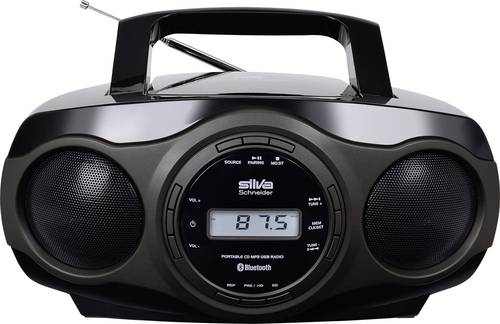 Silva Schneider MPC 17.7 BT CD-Radio UKW CD, AUX, Bluetooth®, USB Schwarz, Grau von Silva Schneider