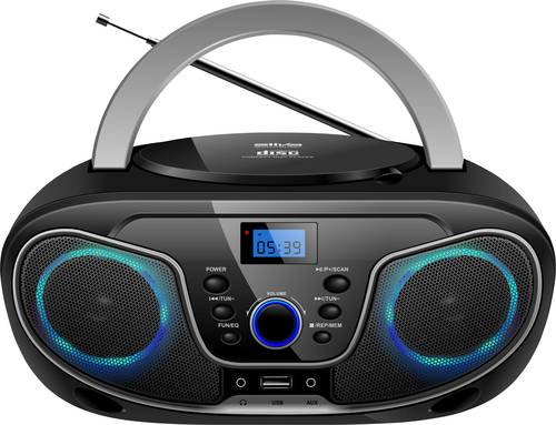 Silva Schneider MPC 19.4 USB CD-Radio UKW AUX, CD, USB Schwarz, Silber von Silva Schneider