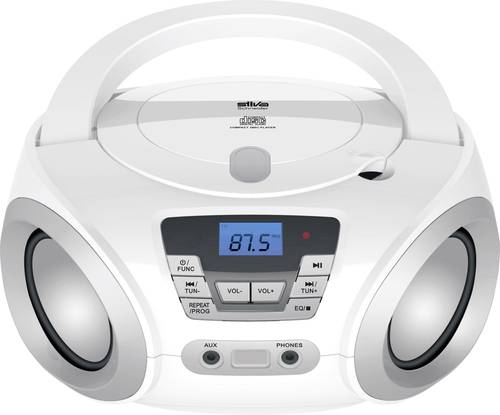 Silva Schneider PCD 19.1 CD-Radio UKW AUX, CD Weiß von Silva Schneider