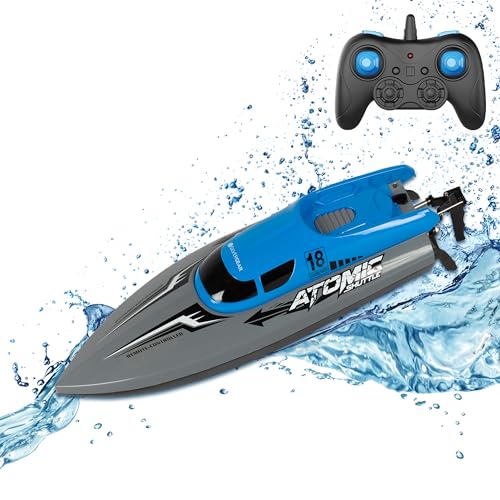 Silvergear® Ferngesteuertes Boot High Speed | RC Boat 30Km/h Geschwindigkeit und 2.4GHz | Motorboot Ferngesteuert Anti-Kipp-Boot für Kinder und Erwachsene | Speedboat mit Fernbedienung von Silvergear