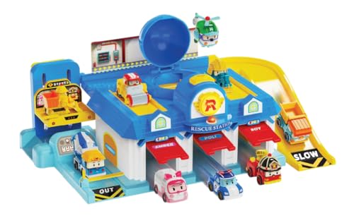 Silverlit - Robocar Poli – Playset Le Quartier General – Transformierbares Fahrzeug – Poli, Heli, Bernstein, Roy – ab 3 Jahren Silverlit - Robocar Poli – Playset Le Quartier General – Transformierbares Fahrzeug – Poli, Heli, Bernstein, Roy – ab 3 Jahren von Silverlit