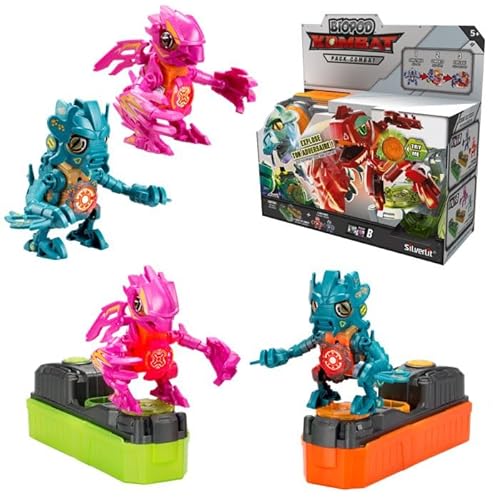 Silverlit YCOO – Biopod Kombat Duo Pack – 2 elektronische Kreaturen, mit Ton und Licht, zum Bauen und Sammeln – Rosa und Grün – Spielzeug für Kinder ab 5 Jahren Silverlit YCOO – Biopod Kombat Duo Pack – 2 elektronische Kreaturen, mit Ton und Licht, zum Bauen und Sammeln – Rosa und Grün – Spielzeug für Kinder ab 5 Jahren von Silverlit