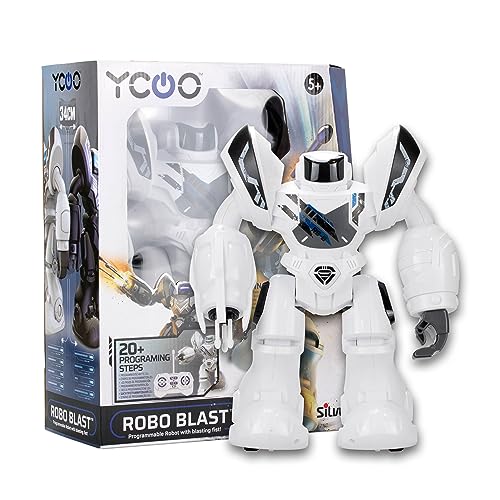 Silverlit 88061 Robo, Large Interactive Ycoo Robot Blast – Riesenroboter 34 cm mit Ton und Licht – Tag des tanzenden Roboters und der Musik – ab 5 Jahren, E8SA2Qm349 von Silverlit