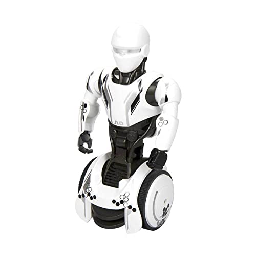 YCOO 88560 JUNIOR 1.0 by Silverlit, ferngesteuerter Roboter, Licht- und Soundeffekte, programmierbar, 21 cm, schwarz und weiß, ab 5 Jahren von Silverlit