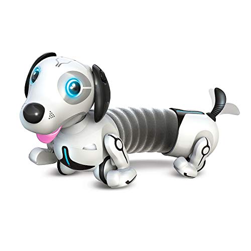 YCOO Silverlit Germany GmbH ROBO DACKEL - Silverlit Toys - Ferngesteuerter und ausziehbarer Hund - Regiert auf Bewegungen - Holt seinen Ball - 35 cm - weiß, bunt, 40x23x25cm von Silverlit