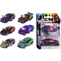 Majorette Spielzeugauto Premium Cars Color Changers inkl Sammelkarte 7,5cm 6fach sortiert von Simba Dickie