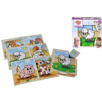 Eichhorn 100005203 - Bilderwürfel Bauernhof, Puzzle von Simba Toys