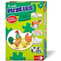 Noris Spiele - 6 erste Puzzles – Bauernhoftiere von Noris Spiele