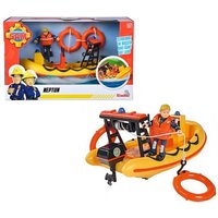 Simba 109252571 - Feuerwehrmann Sam, Neptune Boot mit Figur, Spielset von Simba Toys