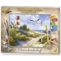 Schipper 609130884 - Malen nach Zahlen, Sylt, Dünenlandschaft mit Leuchtturm, 40x50cm von Simba Toys