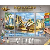 Schipper 609260909 - Malen nach Zahlen, Sydney, Triptychon, 50 x 80 cm von Simba Toys