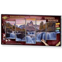 Schipper 609450913 - Malen nach Zahlen, Mystisches Patagonien, Südamerikas, Polyptychon, 132 x 72 cm von Simba Toys