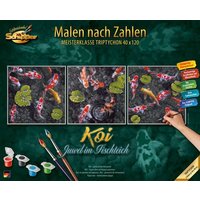 Schipper Malen-nach-Zahlen - Meisterklasse - Triptychon - Koi - Juwel im Fischteich von Simba Toys