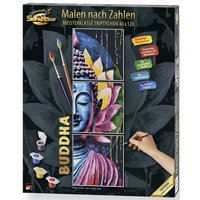 Schipper 609470916 - Malen nach Zahlen, Budda, Triptychon, 40 x 120 cm von Simba Toys