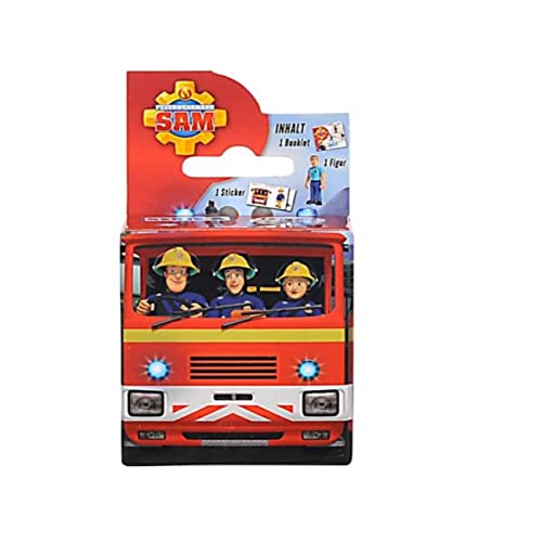 Simba 109251075038 – Sammelfiguren Feuerwehrmann Sam – 5-7 cm, ab 3 Jahren von Simba