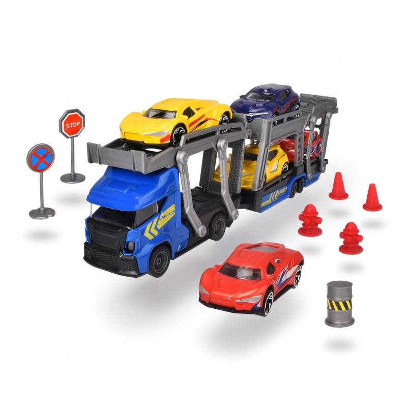 Autotrasportatore Dickie Toys by Simba Transporter Set Blu von Simba