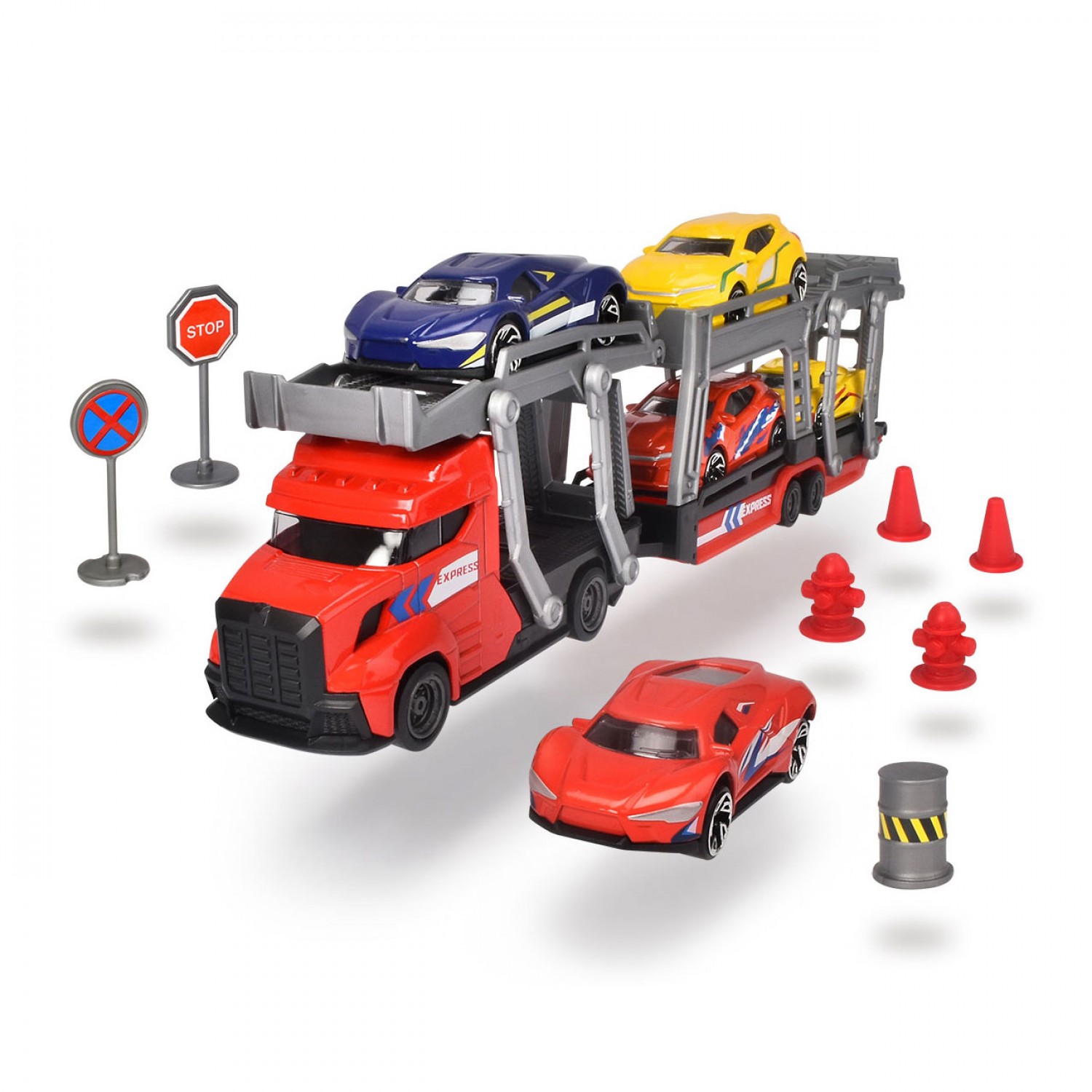 Autotrasportatore Dickie Toys by Simba Transporter Set Rosso von Simba