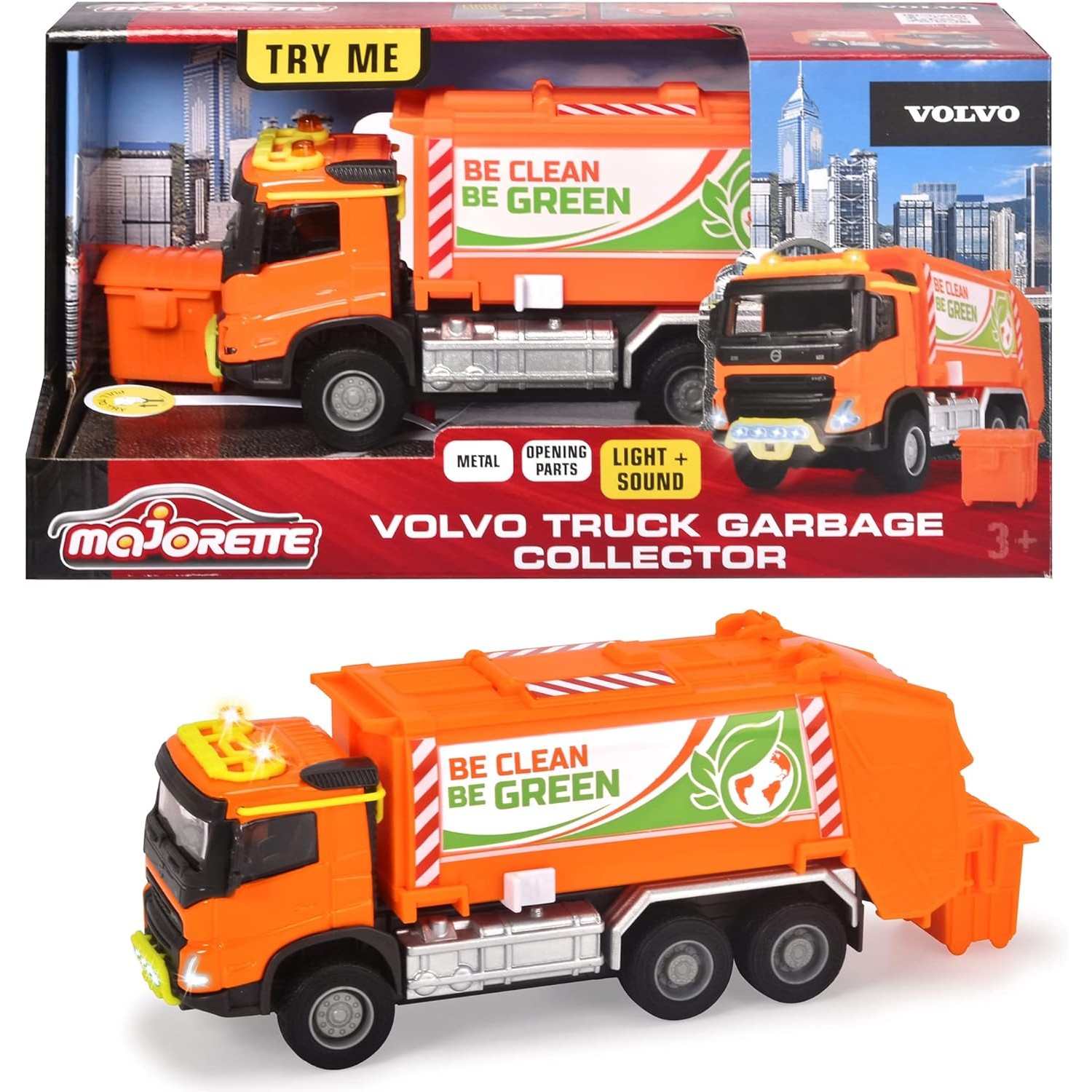 Camion Ecologico Majorette Volvo Truck Garbage Collector von Simba