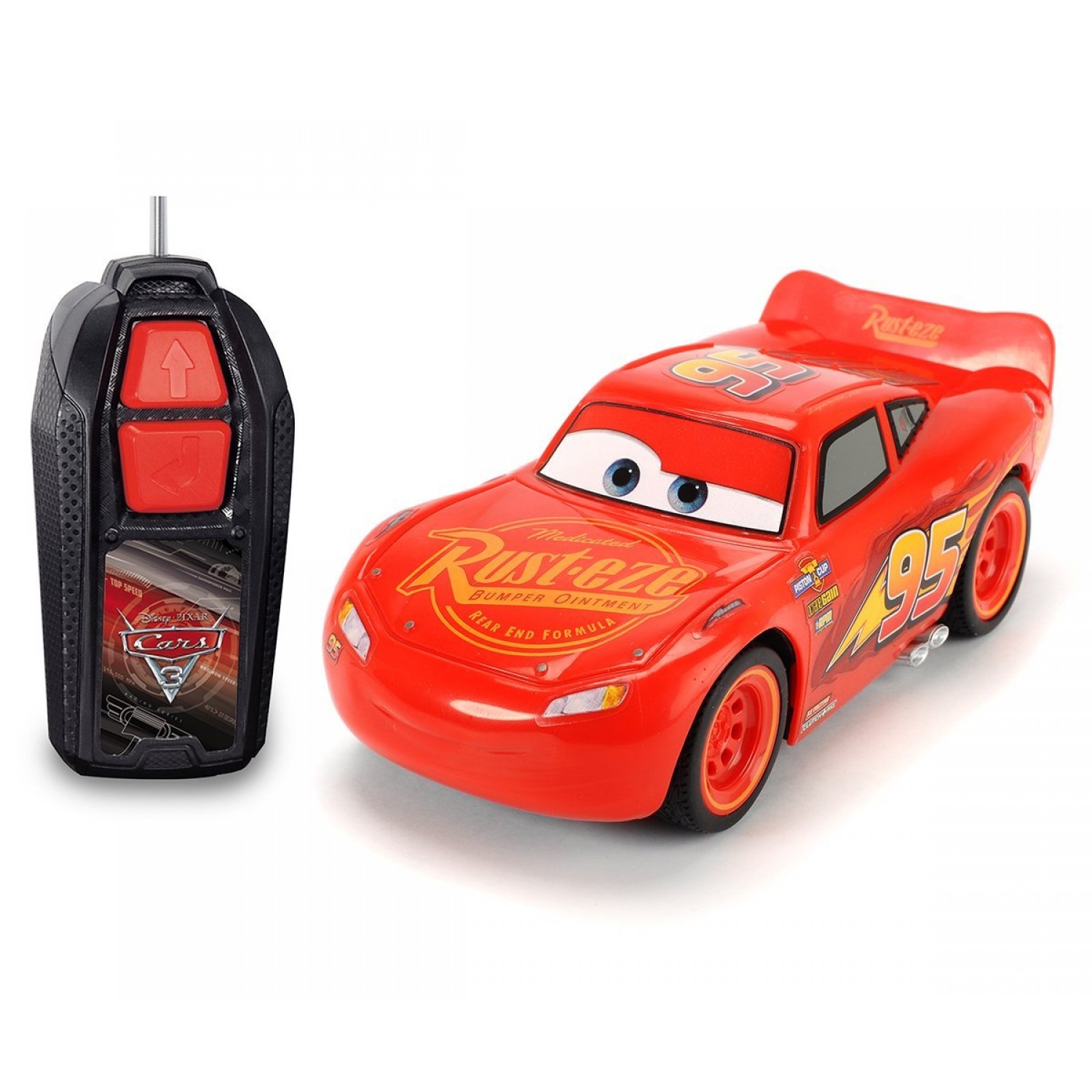 Dickie Toys 203081000 Fahrzeug "rc Cars 3 Lightning Mcqueen Single Drive 1:32, 14cm" von Simba