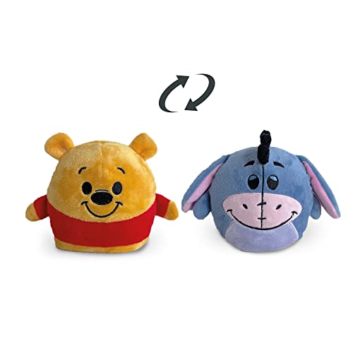 Disney 6315870374 - Teddybär Pooh & Ior Kuscheltiere Wendbar - Reversible Disney Plüschtiere, Teddybär Pooh und Ior, 8 cm, Ab 0 Monaten von Simba