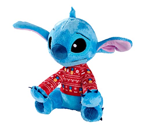 Disney Lilo und Stitch, Stitch, Xmas, 25cm Plüschtier, Weihnachts Edition, für Kinder ab den ersten Lebensmonaten geeignet von Simba