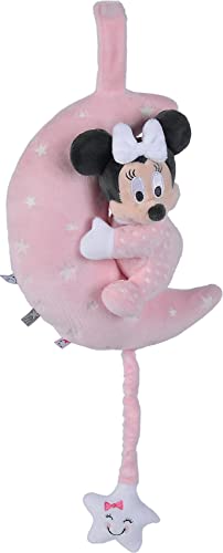 Simba 6315872507 - Disney Minnie Mouse Spieluhr Mond, Glow in the dark, Babyspielzeug, Micky Maus, ab den ersten Lebensmonaten, Rosa von Simba