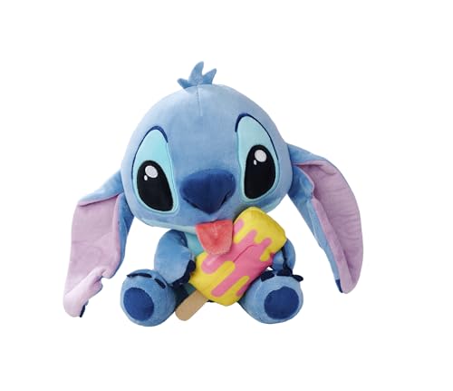 Simba Disney Stitch Kuscheltier mit EIS am Stiel – Plüschfigur zum Knuddeln, mit farbenfrohem EIS am Stiel, fröhlicher Sommer-Look, weicher Kuschelfreund, blau, 25 cm, ab 0 Jahren Simba Disney Stitch Kuscheltier mit EIS am Stiel – Plüschfigur zum Knuddeln, mit farbenfrohem EIS am Stiel, fröhlicher Sommer-Look, weicher Kuschelfreund, blau, 25 cm, ab 0 Jahren von Simba