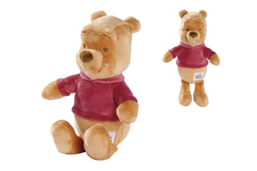 Disney Winnie the Puuh Core Winnie, 25cm Plüschtier, aus recyceltem Material, für Kinder ab den ersten Lebensmonaten geeignet von Simba