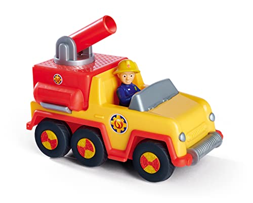 Simba 109252506 - Feuerwehrmann Sam Venus, kindliche Version, mit Penny Figur 7cm, Spielzeugauto 16cm, Feuerwehrauto, ab 3 Jahren von Simba