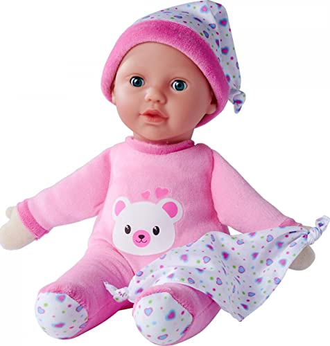 Simba 105140002 - Laura Nachtlicht, Weichkörperpuppe mit Licht und Melodie, 60 Sekunden Laufzeit, 30cm, Babypuppe ab 12 Monaten von Simba