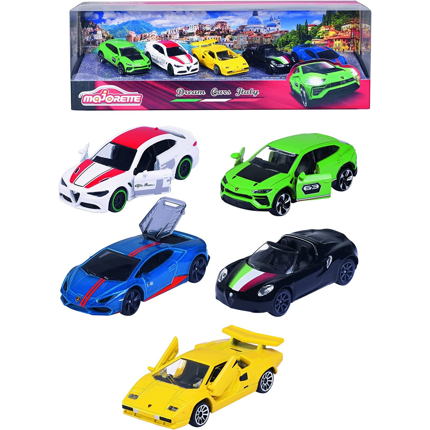 Majorette Car Set von Simba Dream Cars Italy 5-tlg von Simba