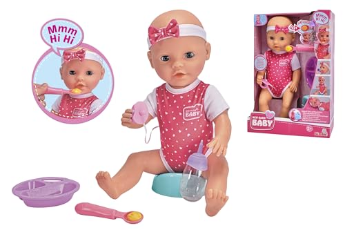 New Born Baby Hungry, Vollvinylpuppe, 5 Teile, magischer Löffel mit Sound, Trink und Nässfunktion, 38cm, ab 2 Jahren New Born Baby Hungry, Vollvinylpuppe, 5 Teile, magischer Löffel mit Sound, Trink und Nässfunktion, 38cm, ab 2 Jahren von Simba