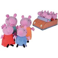 SIMBA 109261006 Peppa Pig 4-tlg. Familienset im Auto von Simba