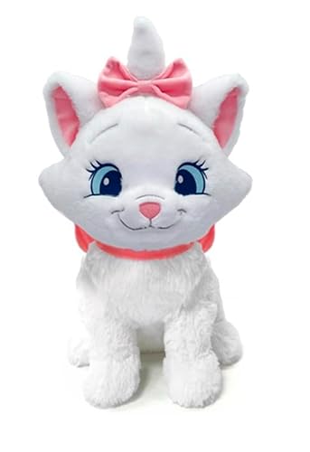 SIMBA 6315870470 Disney Klassik Refresh Marie, 25cm Plüschtier, ab den ersten Lebensmonaten geeignet, weiß von Simba