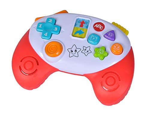 Simba 104010017 - ABC Game Controller, Babyspielzeug, Tiergeräusche, Melodien, über 20 Töne, ab 12 Monaten, Motorik, Spielkonsole, Kleinkindspielzeug, Spieltelefon von Simba