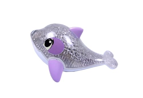 Simba 104010088 ABC Funkel Delfin, mit magischer Regenbogen Lichtfunktion, Badewannenspielzeug, 14cm, ab 12 Monate von Simba