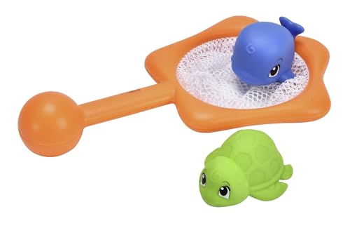 SIMBA ABC Angelspiel, mit Netz und Zwei Wasserspritzmeerestieren, 23cm, ab 12 Monaten von Simba