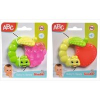 Simba 104010171 - ABC Kühlende Früchte, 2-sortiert, Apfel oder Himbeere, Zahnungshilfe, Kühlring von Simba Toys