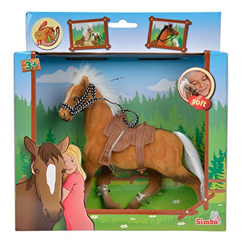 Simba 104325613 - Beauty Pferd, Spielpferde, 4-fach sortiert, es wird nur ein Artikel geliefert, beflockt, 19cm, ab 3 Jahre von Simba