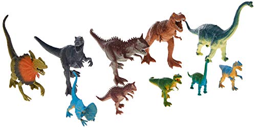 Simba 104344425 - Großes Dino Set, 10 Dinosaurier 9-19cm, Spielfiguren, ab 3 Jahre von Simba