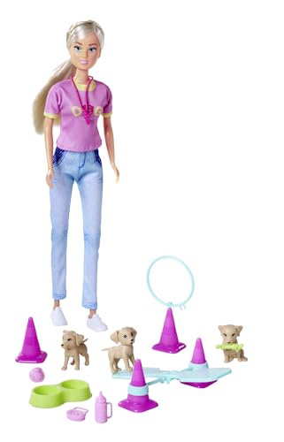 Steffi Love Dog Trainer, Spielpuppe als Hundetrainerin mit einem Trainingsparcour, 3 Hunden und Zubehör, 29cm, ab 3 Jahren Steffi Love Dog Trainer, Spielpuppe als Hundetrainerin mit einem Trainingsparcour, 3 Hunden und Zubehör, 29cm, ab 3 Jahren von Simba
