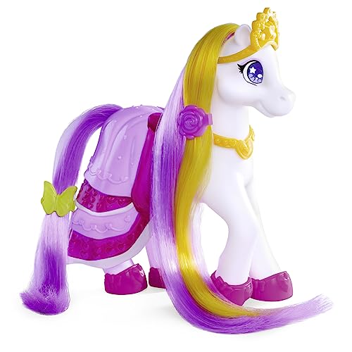 Sweet Pony Ball-Party, Vinylpony mit langen Haaren, 6 Zubehörteile, 22cm, Spielpferd ab 3 Jahre von Simba