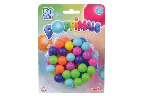 Poppimals Elefant Ballkanone Nachfüllpackung, 50 Bälle, ab 3 Jahren von Simba