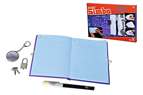 Simba 105954082 Secret Notes, Geheimes Tagebuch, mit magischem Stift, Schrift nur mit UV-Licht sichtbar, mit Schloss, Notizen, ab 6 Jahren 595 4082 Weiß 25 cm Simba 105954082 Secret Notes, Geheimes Tagebuch, mit magischem Stift, Schrift nur mit UV-Licht sichtbar, mit Schloss, Notizen, ab 6 Jahren 595 4082 Weiß 25 cm von Simba