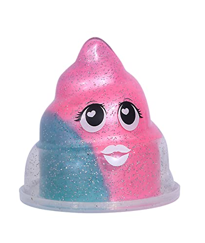 Simba 105956020 - Puuupsi Poop Einhorn Becher, 80gr, pink und türkis mit Glitter, Pupsi Slime, Schleim, Glibber, Anti Stress, Relax, ab 3 Jahren von Simba