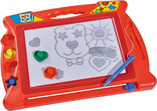 Simba 106334024 - Art und Fun Magische Zeichentafel, 4 Stempel, Magnetstift, 40x29cm, ab 3 Jahre von Simba