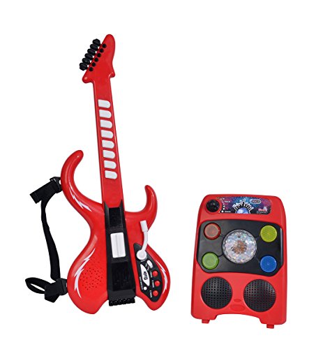 Simba 106834251 My Music World Disco Gitarre mit Verstärker Gitarre von Simba