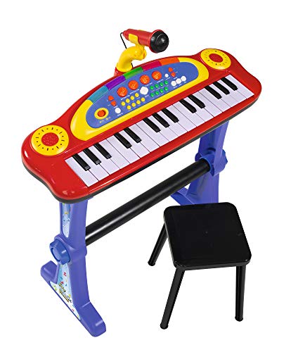 Simba 106838629 - My Music World Standkeyboard, 31 Tasten, Licht und Sound, 55cm, ab 3 Jahre von Simba